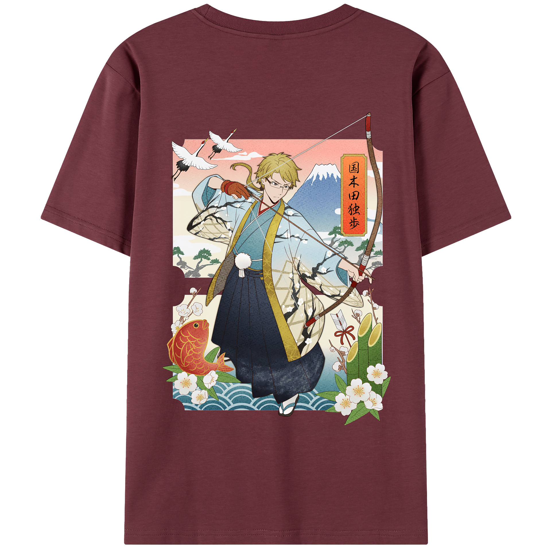 （画像用） 文豪ストレイドッグス Bungo Stray Dogs 綿100％半袖Tシャツ（背面プリント）